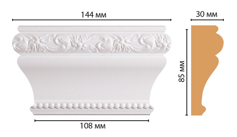 Капитель DECOMASTER D202-115 (144*85*30мм)