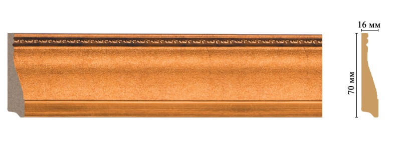 Плинтус напольный DECOMASTER 193-1223 (70*16*2400мм)